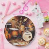 Individuelle Name Musikinstrumente Pappteller (Party)