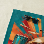 Individuelle Name Musikinstrumente Strandtuch (Beispiel)