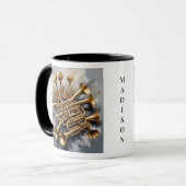 Individuelle Name Musikinstrumente Tasse (Vorderseite Links)