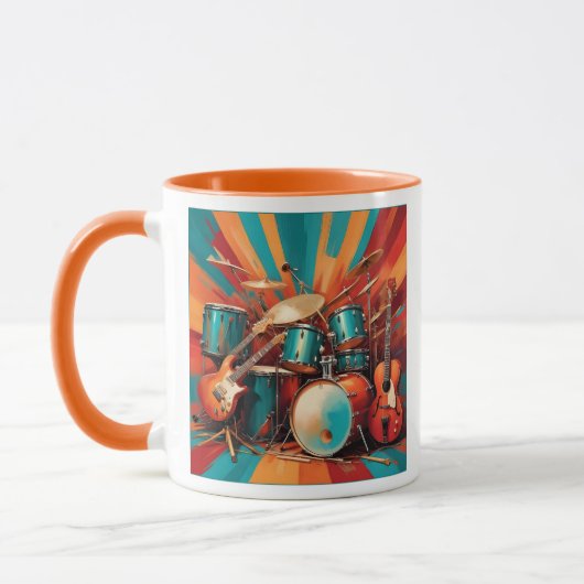Individuelle Name Musikinstrumente Tasse (Links)