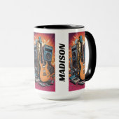Individuelle Name Musikinstrumente Tasse (VorderseiteRechts)