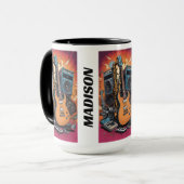 Individuelle Name Musikinstrumente Tasse (Vorderseite Links)
