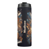 Individuelle Name Musikinstrumente Thermosbecher (Vorderseite)