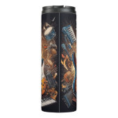 Individuelle Name Musikinstrumente Thermosbecher (Rückseite)