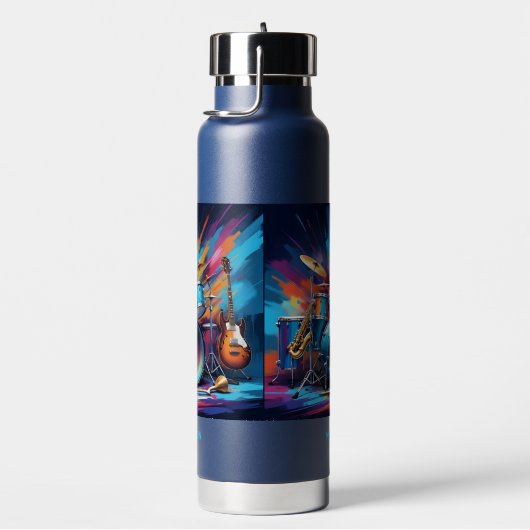 Individuelle Name Musikinstrumente Trinkflasche (rechts)