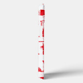 Individuelle Name Muster auf roten Diagonalstreife Case-Mate iPhone Hülle (Rückseite / Rechts)