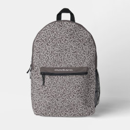 Individuelle Name-Muster Bedruckter Rucksack