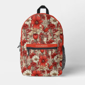 Individuelle Name-Muster Bedruckter Rucksack (Vorderseite)