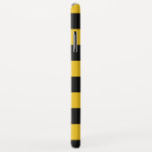 Individuelle Name| Muster Bienenschwarz und Gelb Case-Mate iPhone Hülle (Hinten/Rechts)