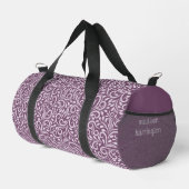 Individuelle Name-Muster Duffle Bag (Rechte Ecke)