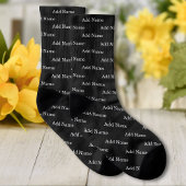 Individuelle Name Muster Personalisiert Socken