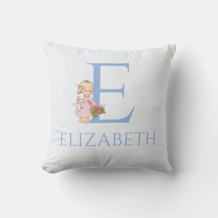 Individuelle Name My Little Girl mit Himbeeren Kissen