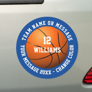 Individuelle Name Name Team Basketball Auto Magnet