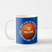 Individuelle Name Name Team Basketball Kaffeetasse (Links)