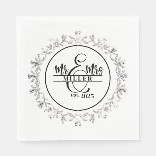 Individuelle Name Napkins Serviette (Vorderseite)