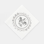 Individuelle Name Napkins Serviette (Ecke)