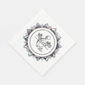 Individuelle Name Napkins Serviette (Ecke)