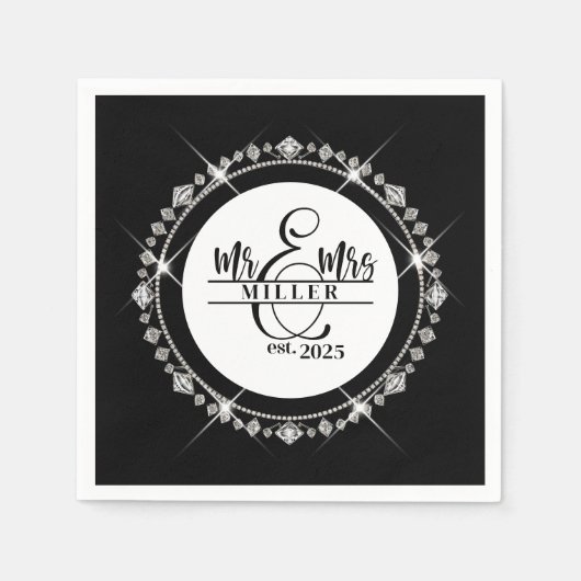 Individuelle Name Napkins Serviette (Vorderseite)