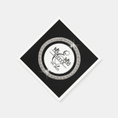 Individuelle Name Napkins Serviette (Ecke)