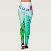 Individuelle Name Natur Leggings (Rückseite)