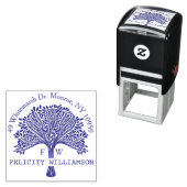 Individuelle Name Natural Family Tree Rücksendeadr Permastempel (Beispiel)