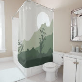 Individuelle Name Nature Illustration Duschvorhang (Beispiel)