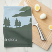Individuelle Name Nature Illustration Geschirrtuch (Viertel Falte)