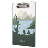 Individuelle Name Nature Illustration Klemmbrett (Links)