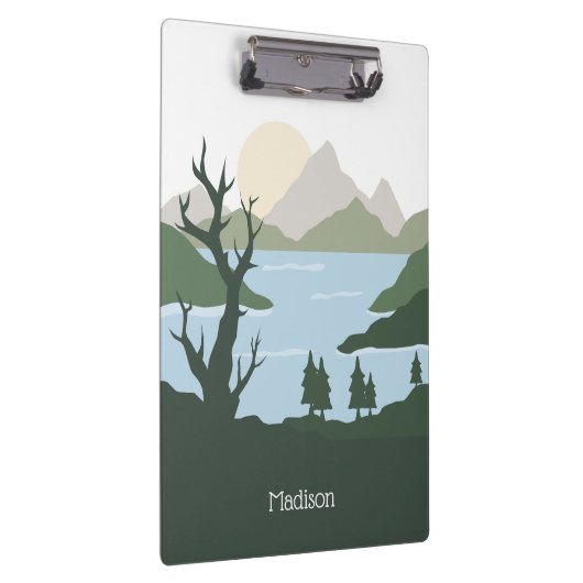 Individuelle Name Nature Illustration Klemmbrett (Rechts)