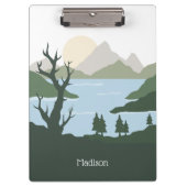 Individuelle Name Nature Illustration Klemmbrett (Vorderseite)