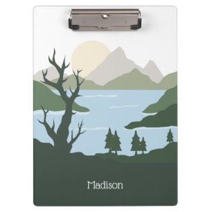 Individuelle Name Nature Illustration Klemmbrett