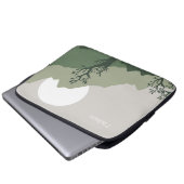 Individuelle Name Nature Illustration Laptopschutzhülle (Vorne Knopf)
