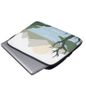 Individuelle Name Nature Illustration Laptopschutzhülle (Vorne Knopf)