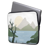 Individuelle Name Nature Illustration Laptopschutzhülle (Vorderseite Links)