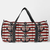 Individuelle Name Nautical Anchor Duffle Bag (Vorderseite)