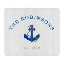 Individuelle Name Nautical Anchor