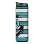 Individuelle Name Nautical Anchor Thermosbecher (Nach rechts gedreht)