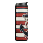 Individuelle Name Nautical Anchor Thermosbecher (Nach links gedreht)