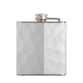 Individuelle Name Navy Blue Clubs und Ball Flachmann (Rückseite)