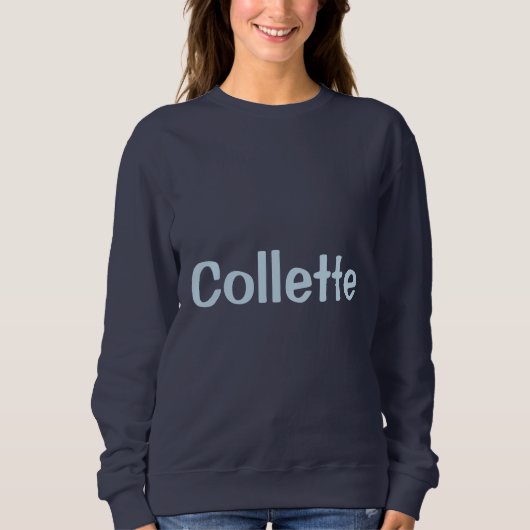 Individuelle Name Navy Blue Women's Sweatshirt (Vorderseite)