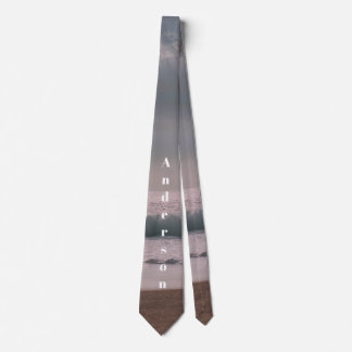Individuelle Name Neck Tie mit Blick auf den Stran Krawatte
