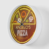 Individuelle Name Neonale Pizzeria Locarno Uhr (Winkel)