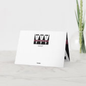 Individuelle Name NEPHEW Junior Trauzeuge Vielen D Dankeskarte (Rückseite)