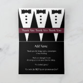 Individuelle Name NEPHEW Junior Trauzeuge Vielen D Dankeskarte (Innenseite)