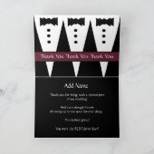 Individuelle Name NEPHEW Usher Vielen Dank Dankeskarte (Innenseite)