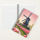 Individuelle Name Netherlands Windmills Notizblock (Innen)