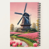 Individuelle Name Netherlands Windmills Notizblock (Rückseite)