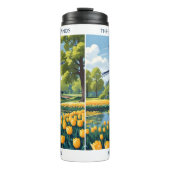 Individuelle Name Netherlands Windmills Thermosbecher (Vorderseite)