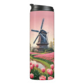 Individuelle Name Netherlands Windmills Thermosbecher (Nach rechts gedreht)