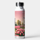 Individuelle Name Netherlands Windmills Trinkflasche (Links)